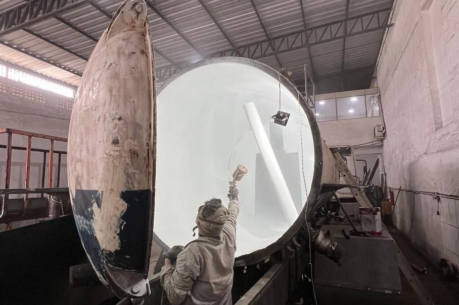 Preparo e pintura